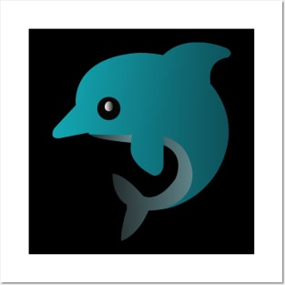 dolphins-emoji Posters and Art